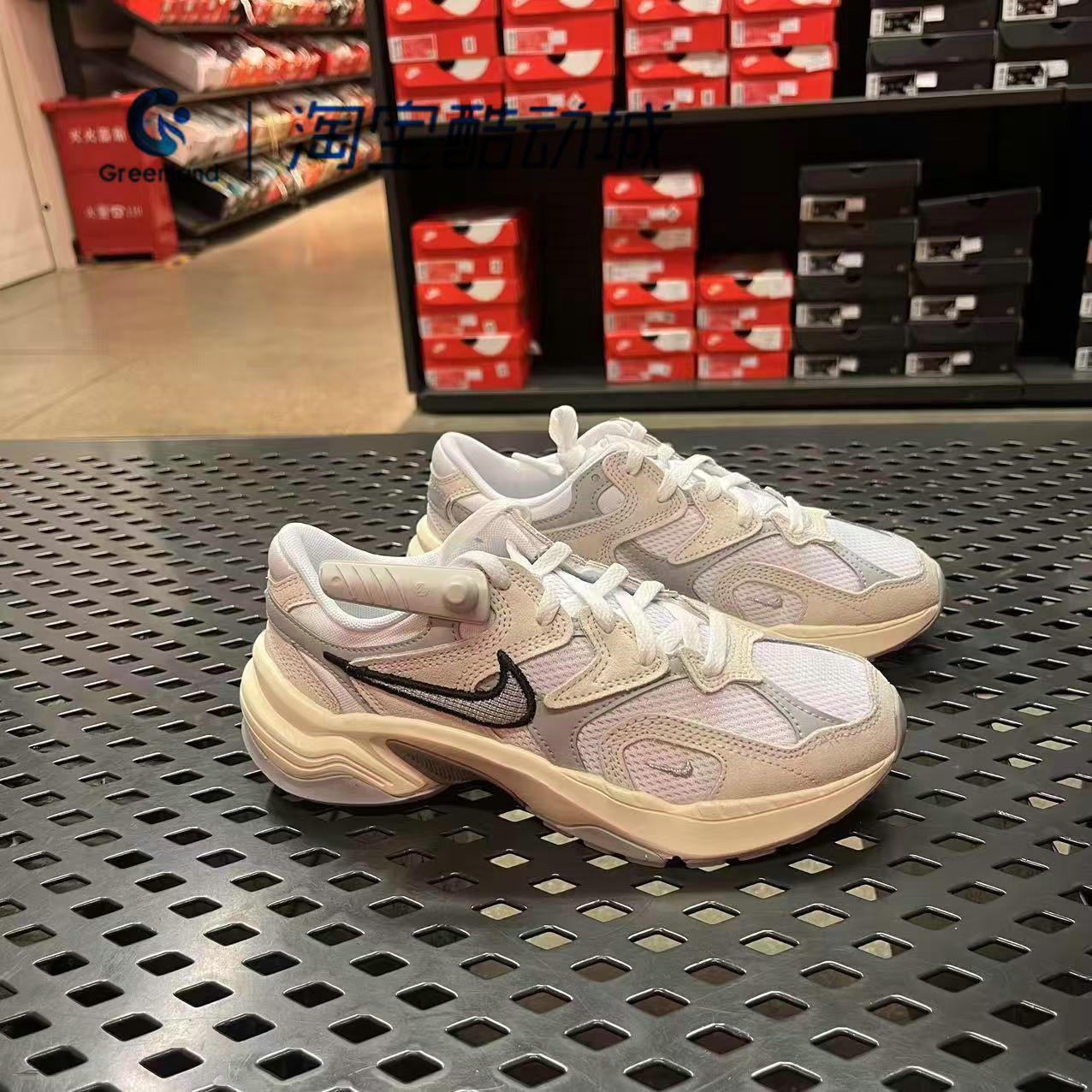NIKE/耐克女鞋AL8网面透气厚底缓震复古休闲老爹鞋 FJ3794-103