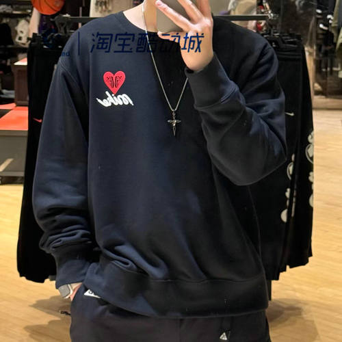 耐克男子圆领针织长袖套头衫卫衣