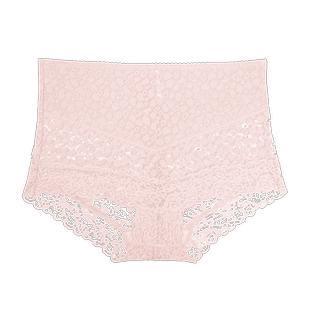 129三条 夏娃的诱惑薄款蕾丝性感底裤轻收腹提臀高腰平角内裤女