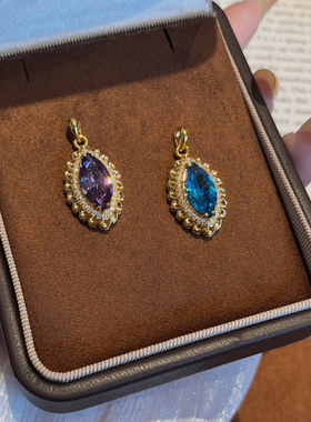 千夕 足金999爱神之眼黄金吊坠时尚春节情侣情人节生日礼物送女友