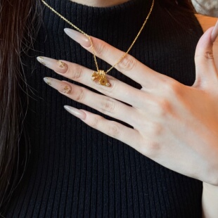 千夕 足金999马上有钱项链黄金项链女款七夕情人节生日礼物送女友