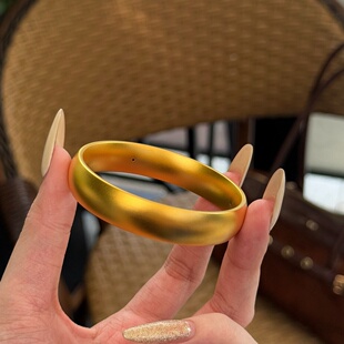 足金999中号轮胎手镯黄金手镯女情侣情人节生日礼物送女友 千夕