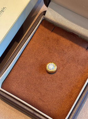 千夕 足金999莫桑泡泡吊坠女款可爱新年情侣情人节生日礼物送女友