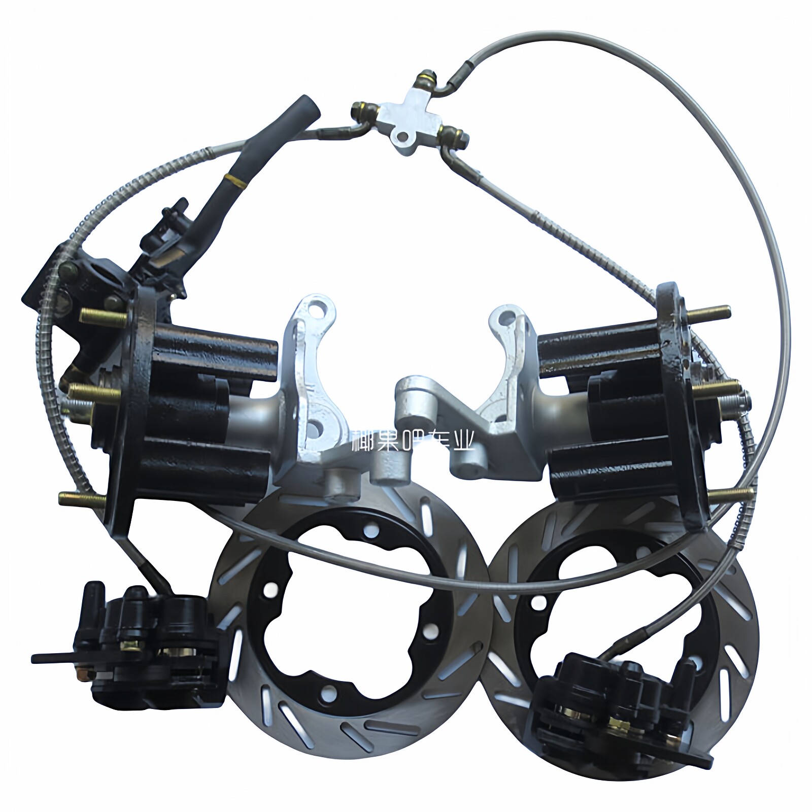 沙滩车配件 龙鼎大悍马大宝马改装前碟刹 前刹车羊角法兰旋转体