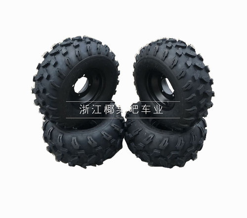 19X7-818X9.50-8越野轮胎铁轮毂