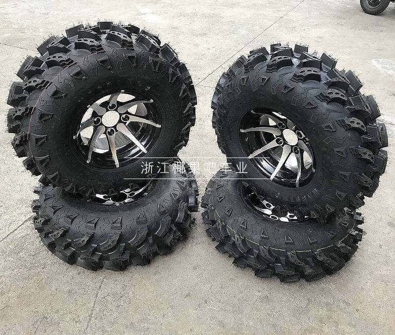 改装卡丁车配件  北极星沙滩车26X9-12 26X10-12寸飞机花轮胎轮毂