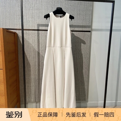 通勤一步裙棉纯色收腰连衣裙