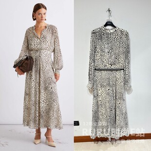 意大利正品代购Marella 26春夏 MLLMASTRO 女休闲印花收腰连衣裙