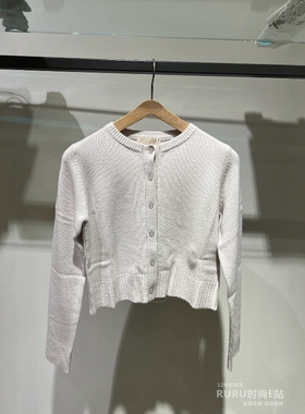 意大利正品代购 iblues 25秋冬 TANDEM 女士百搭纯色圆领针织开衫