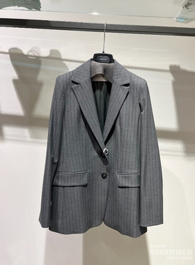 意大利正品代购 iblues 25秋冬QUARK 女士通勤修身单排扣西装外套