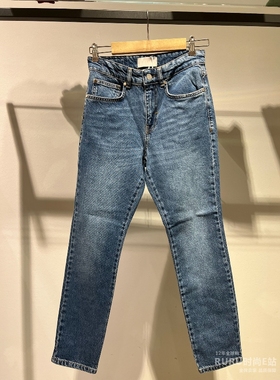 意大利正品代购 iblues 25秋冬 KATE 女士百搭修身直筒牛仔裤