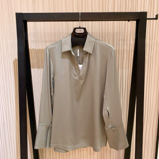 女士气质通勤套头polo领衬衫 意大利正品 25秋冬DOVER 代购 Maxmara