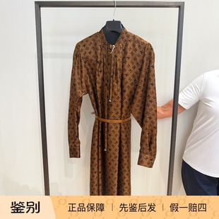 意大利代购MaxMara 26秋冬MXMMAGMA 女士休闲M印花真丝连衣裙