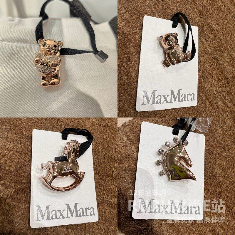 意大利正品代购Maxmara 26春夏 SHINY 女士时尚水钻动物形状胸针