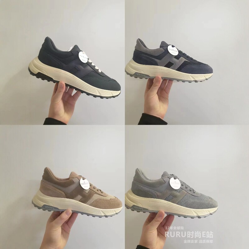 意大利正品代购HOGAN 26春夏H-PATCH 系列百搭系带男士休闲鞋