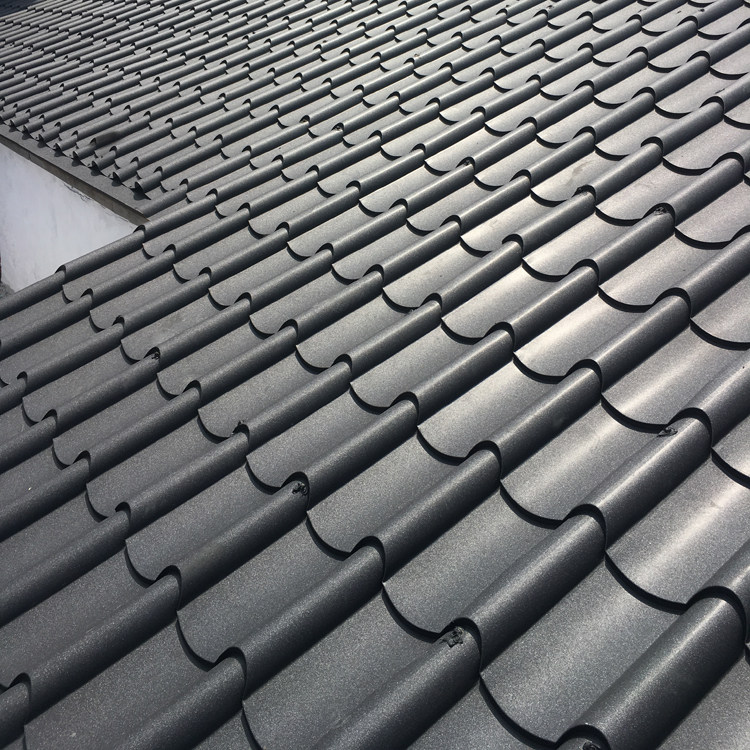 8mm厚铁青灰铝合金琉璃瓦55-252-756型金属仿古瓦厂家 铝镁锰板