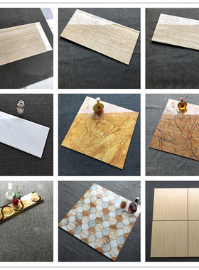 碧桂园600x1200松香玉精装房黄色客厅地砖瓷砖粗纹白通铺阳台厕所