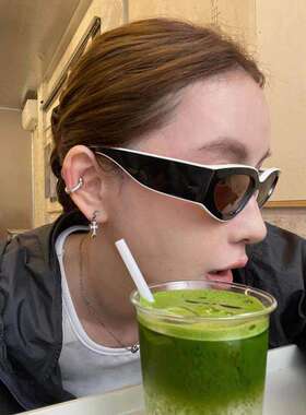 26s熊猫拼色字母眼镜男女墨镜