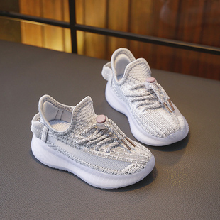 儿童椰子鞋男童运动鞋25春夏季网面透气飞织鞋女童跑鞋学生休闲鞋