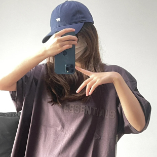 Essentials God 美式 logo印花百搭小众短袖 Fear T恤男女同款