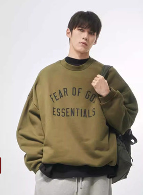 Fear Of God Essentials FALL24 大学系列主线同款LOGO长袖卫衣