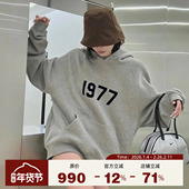 套头帽衫 Fear Essentials 1977数字印花连帽卫衣男女同款 God