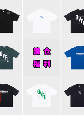 OVERFLOW 夏季时尚纯棉百搭简约潮流个性休闲短袖T恤合辑男女同款