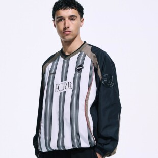 F.C.Real Bristol 25秋冬 复古运动风条纹撞色拼接 FCRB 套头夹克