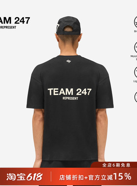 【潮流运动】REPRESENT 247机能支线 26SS Team系列超大号短袖T恤