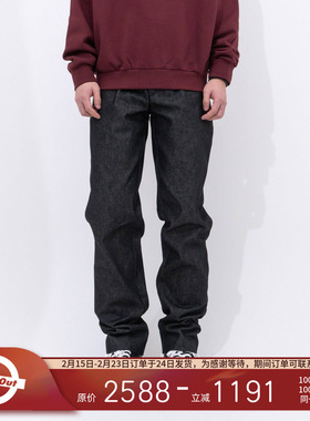 SUNNEI 意大利小众设计师品牌 简约复古黑色百搭休闲牛仔裤长裤