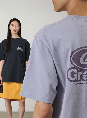 GRAMICCI字母印花纯棉圆领T恤