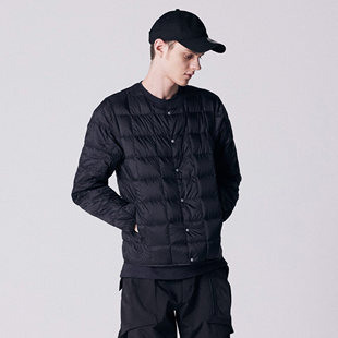 TAION 25秋冬新品 日系基础款白鸭绒保暖轻便圆领羽绒服内胆夹克