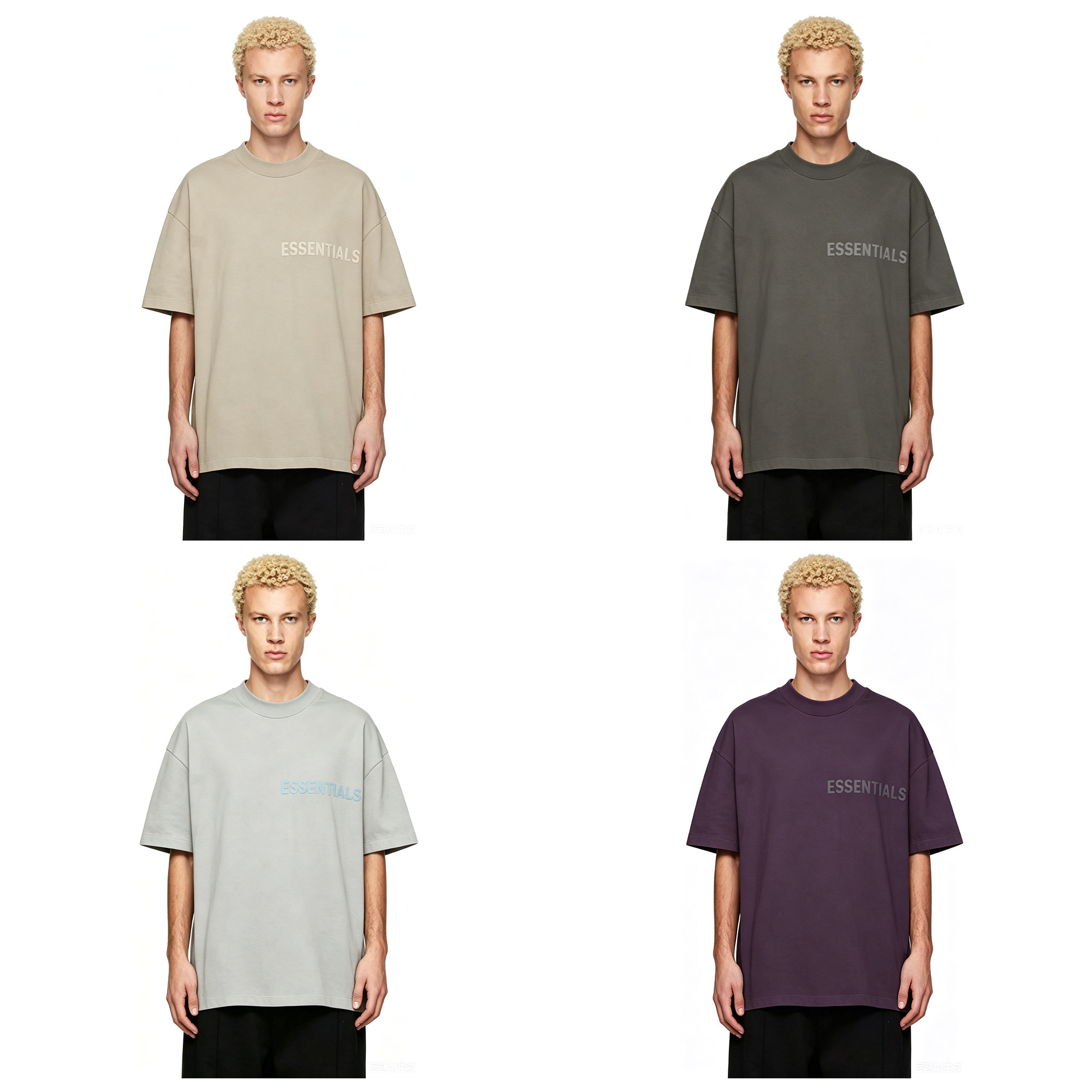 【秒杀】Fear Of God Essentials 美式logo印花短袖T恤男女同款