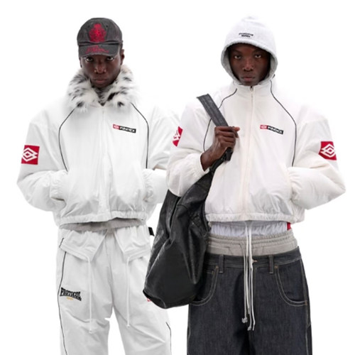 PROTOCOLINDEX连帽LOGO拉链夹克