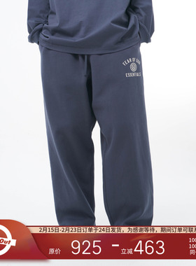 FOG Essentials 24FALL HOLIDAY 撞色弧形LOGO印花阔腿休闲裤长裤