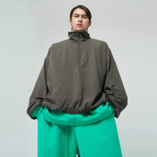 Essentials God 暗黑系列半高领防晒服防风轻量套头夹克 Fear