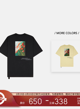 PEACEMAKER OAMC® 25秋冬 军事风时装宽松红色花卉印花短袖T恤