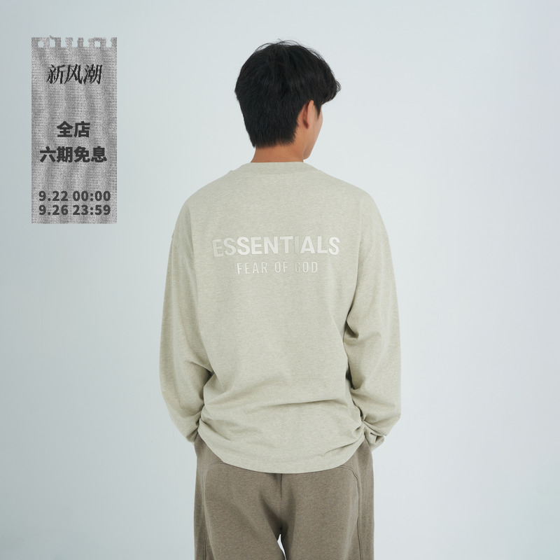 Essentials25SS印花长袖T恤
