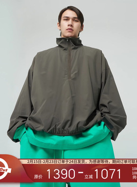 Fear Of God Essentials  暗黑系列半高领防晒服防风轻量套头夹克