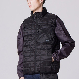 TAION 25秋冬新品 日系户外摇粒绒双面穿羽绒服立领马甲背心