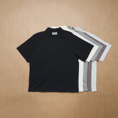 Essentials美式高街印花polo衫