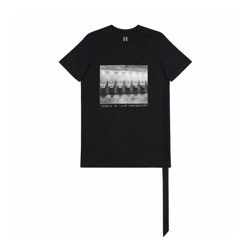 【暗黑先锋】RICK OWENS RO 26SS 脊柱缝线照片印花LEVEL短袖T恤