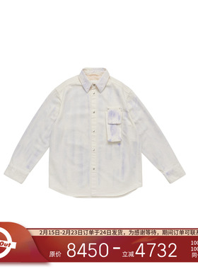 OAMC 25SS 意大利品牌男士高街纯色设计百搭牛仔翻领长袖衬衫衬衣