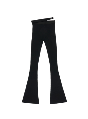 HELIOT EMIL 北欧先锋机能25SS 夏季女士纯色简约微喇休闲裤长裤