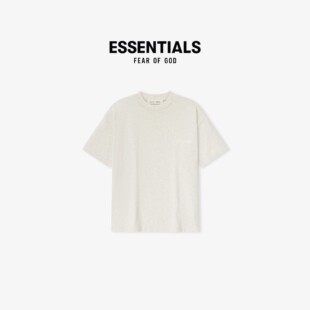Fear of God Essentials 26SS 经典logo刺绣短袖T恤素色打底