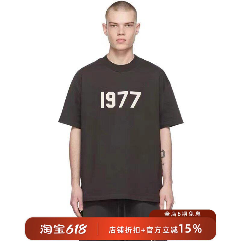 【秒杀】Fear Of God Essentials 1977短袖T恤情侣款圆领半袖TEE