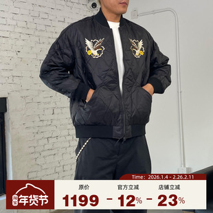 TAION 25秋冬新品 日本特制款复古刺绣双面穿羽绒服夹克外套