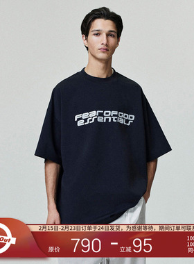 FOG Essentials 25FALL HOLIDAY 90年代复古微弹logo印花短袖T恤