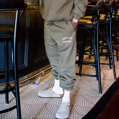 Essentials24FALL混纺运动长裤