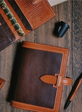 原创拿铁高定意大利mbox lux活页手帐A6奇葩A7A8双环笔记本记事本